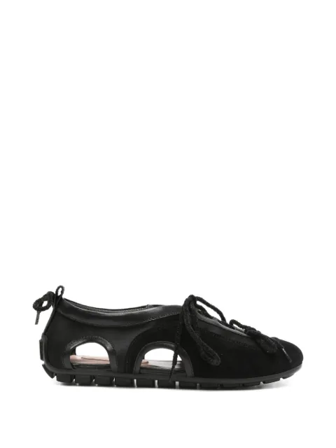 Simone Rocha cutout lace-up sneakers Black BPT10B0755