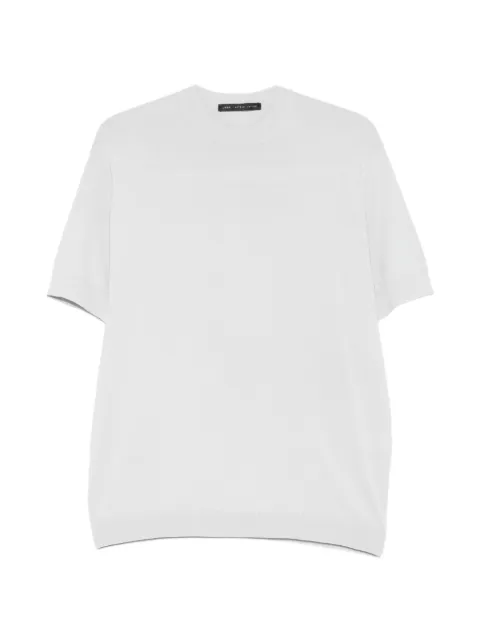 Low Brand ribbed-hem T-shirt Grey LM26001N049