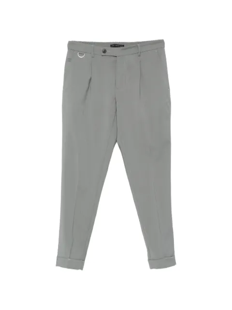 Low Brand d-ring pleated trousers Grey LP26002N086