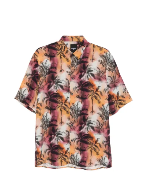 Patrizia Pepe palm-print shirt Orange 5C0312A093