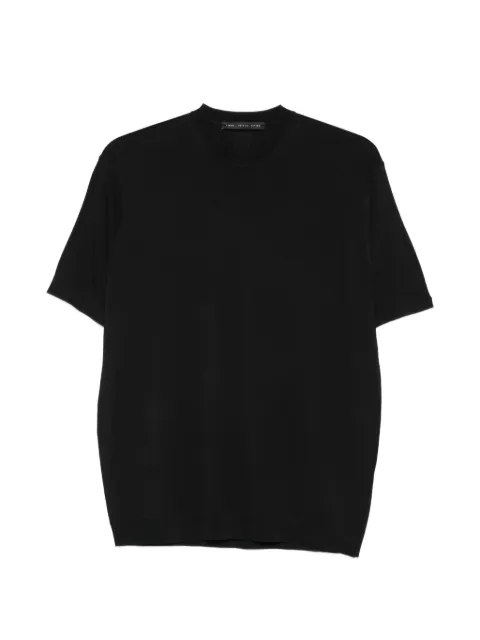 Low Brand crewneck panelled T-shirt Black LM26001D001