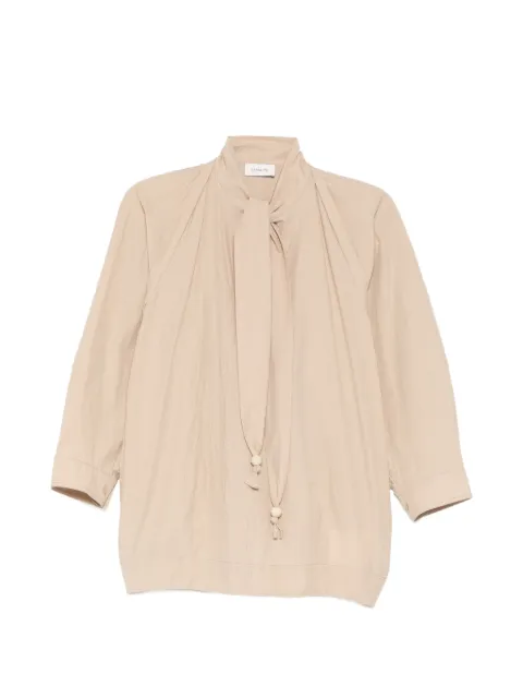 LEMAIRE scarf-detail long-sleeve blouse Neutrals SH1222LF1399