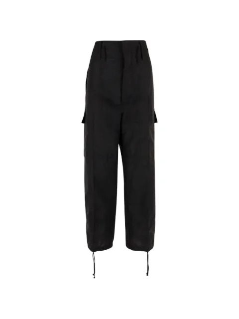 Niccolò Pasqualetti panelled drawstring pants Black P058LWLCBLACK