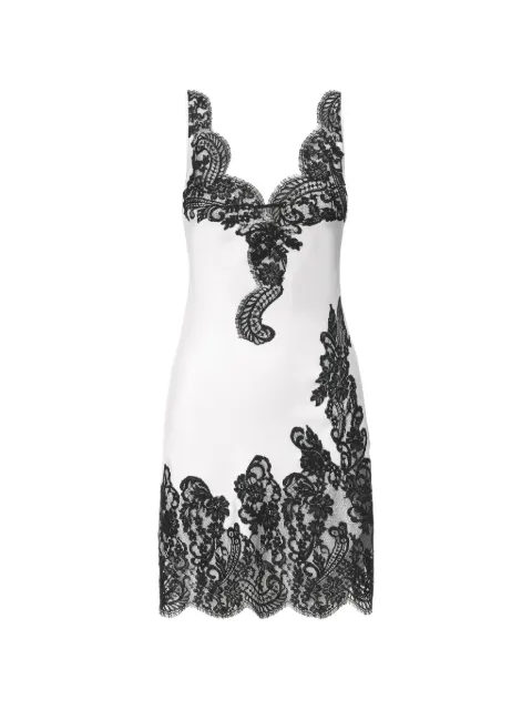 IL VOLO Cara lace-trim embroidered dress White CARADRESS