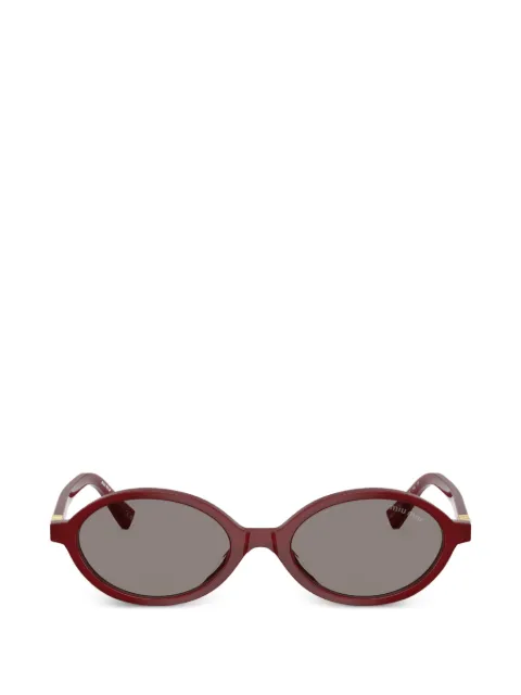 Miu Miu Eyewear oval-frame sunglasses Red MU04ZS21I80Q