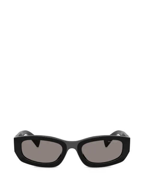 Miu Miu Eyewear logo rectangle sunglasses Black MUB04S16K80Q