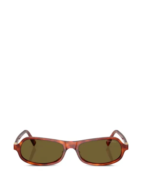 Miu Miu Eyewear geometric-frame sunglasses Brown MUB10SU