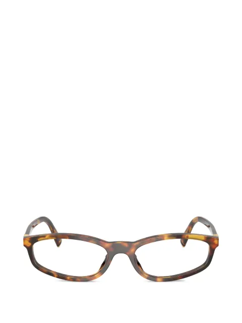 Miu Miu Eyewear tortoiseshell-pattern glasses Brown MU01ZV