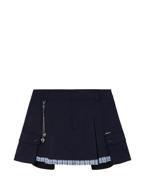 Musium Div. pleated cargo shorts Blue MMUSPW01236X