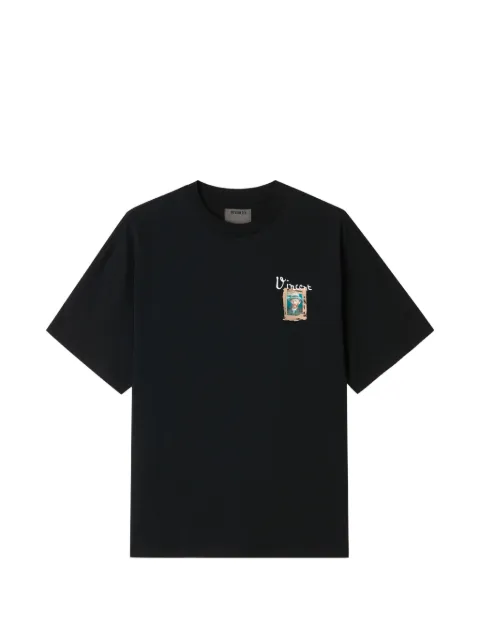 Musium Div. painting cotton T-shirt Black MMUTEM01173X