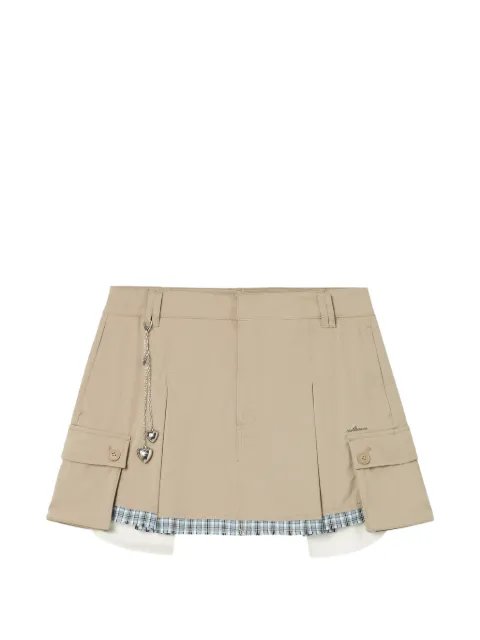 Musium Div. heart-charm pocket shorts Neutrals MMUSPW01236X