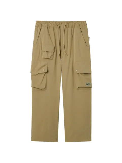 FINGERCROXX drawstring-waist cargo trousers Neutrals FFXPTM01290X