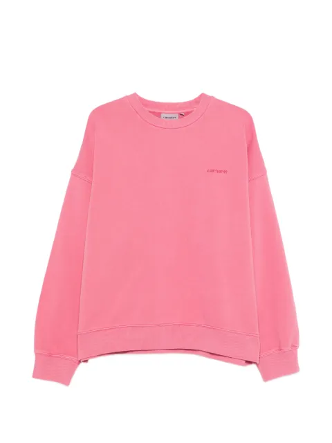 Carhartt WIP Benton logo-embroidered sweatshirt Pink I035436