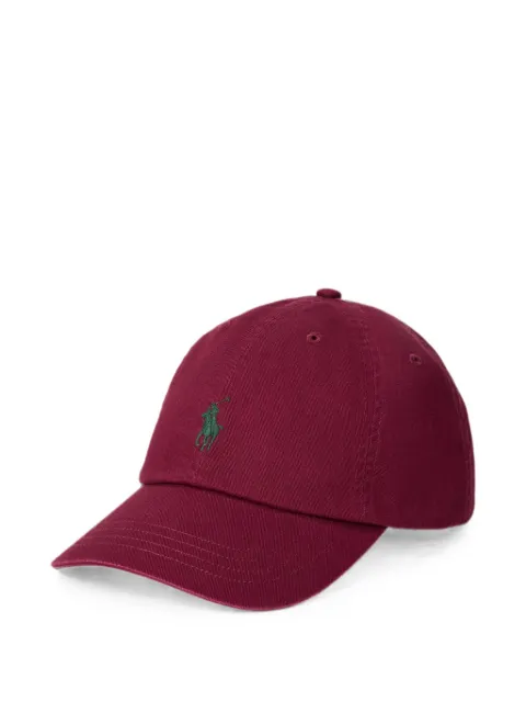 Polo Ralph Lauren Pony-embroidered cotton cap Red 710667709517