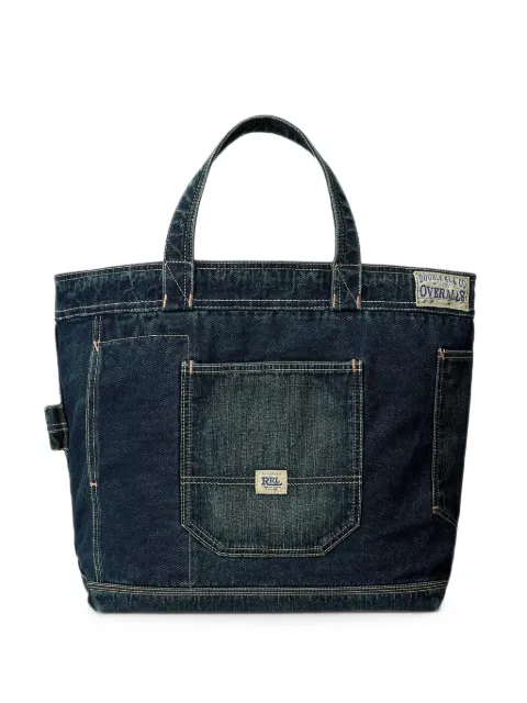 Ralph Lauren RRL denim tote bag Blue 417P14521