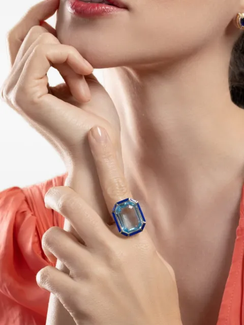 Goshwara Mélange topaz and lapis ring Gold JR0365BTLPY