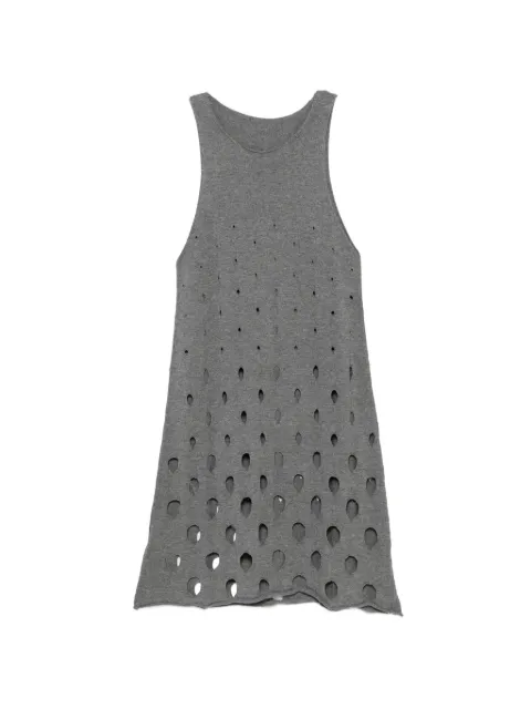 Gimaguas Aros perforated sleeveless dress Grey RWS2605121