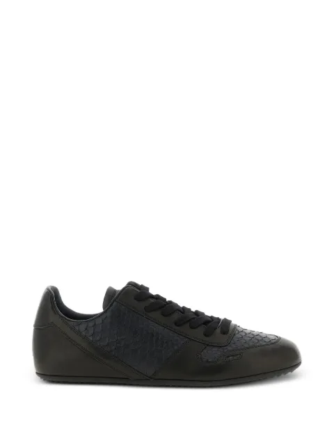 Rick Owens Minimal leather sneakers Black RR01F2889LBHPYX