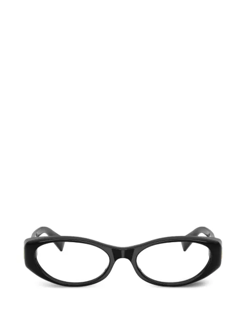 Miu Miu Eyewear oval-frame glasses Black MU03ZV16K1O1