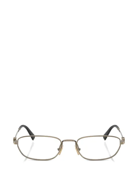 Miu Miu Eyewear oval-frame glasses Gold MU52ZV