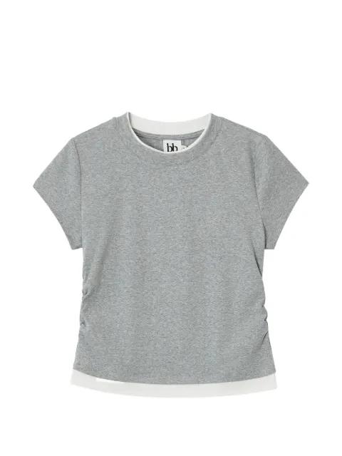 b+ab gathered layered T-shirt Grey 6S645AS