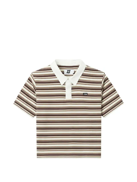 izzue striped polo shirt Brown IZXPOW00930X