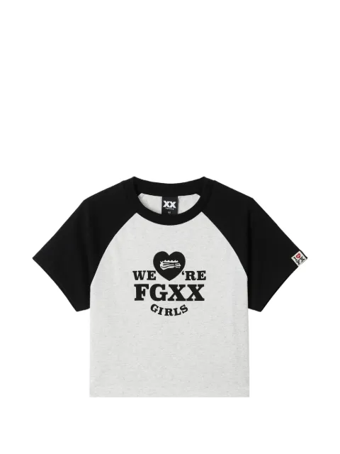 FINGERCROXX short sleeve printed T-shirt Grey FFXTEW01408X