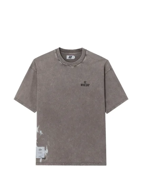izzue logo-print T-shirt Grey IZXTEM00446X
