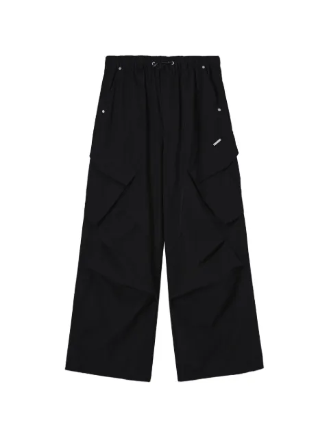 Musium Div. drawstring-waist cargo trousers Black MMUPTW01223X
