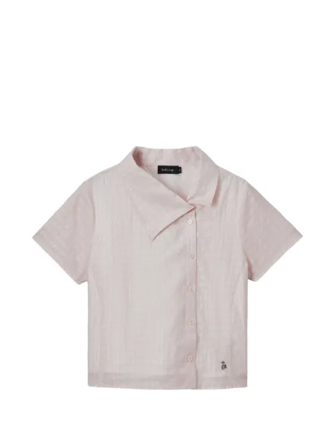 tout a coup textured short-sleeve shirt Pink M120AS6