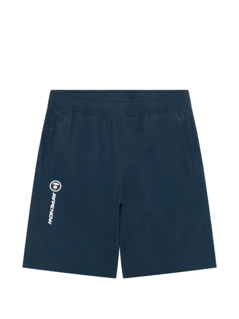 AAPE BY *A BATHING APE® logo-print shorts Blue ASPC680XXQ
