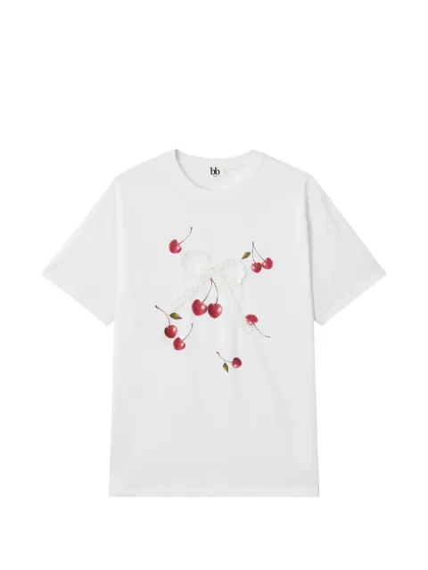b+ab cherry-motif T-shirt Neutrals 6S649AS