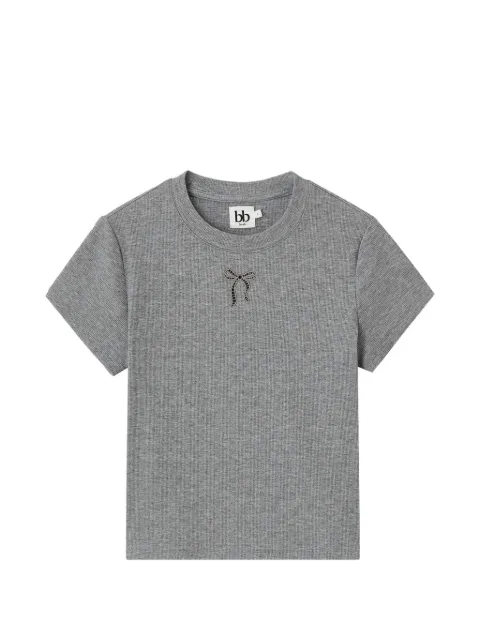 b+ab ribbon-detail T-shirt Grey 6S653AS