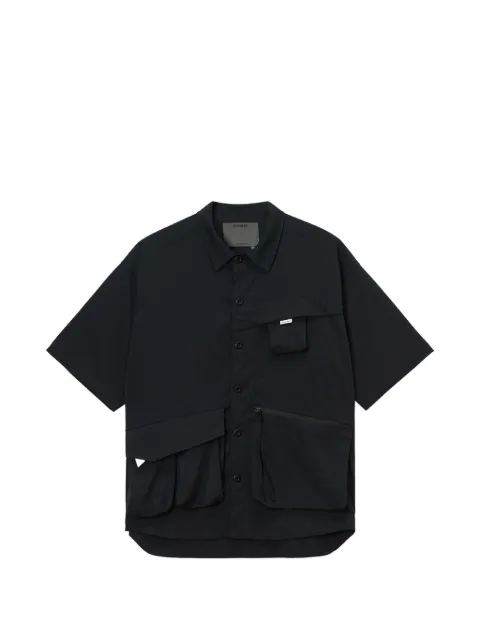 Musium Div. short sleeve button shirt Black MMUSRM01115X