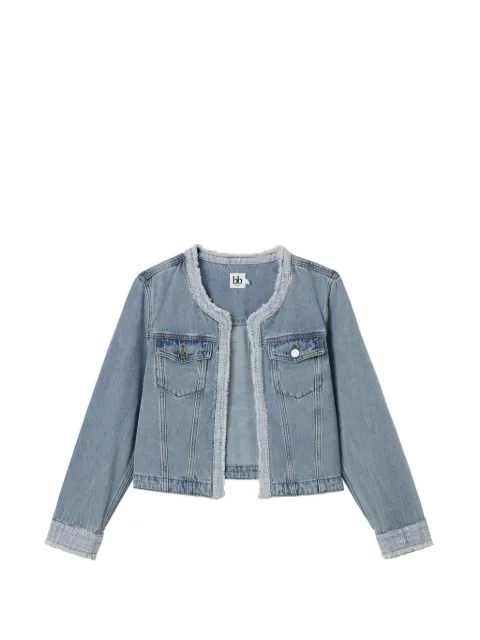 b+ab fringed denim jacket Blue 6S134AS