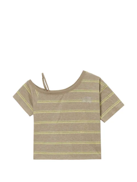 Mini Cream striped single-strap top Neutrals 6SM621A