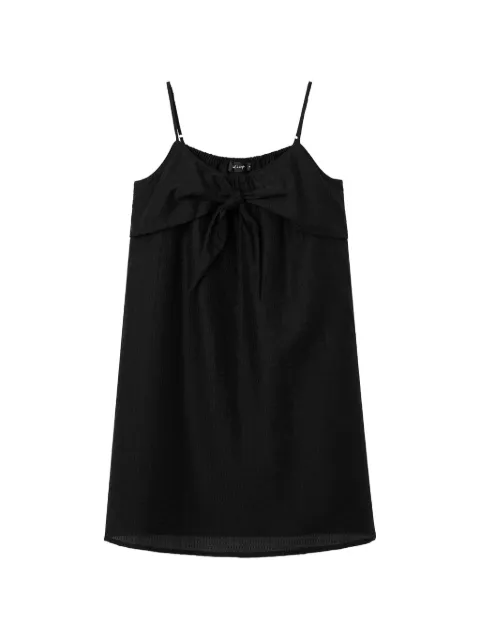 tout a coup tie-detail slip dress Black M125AS6