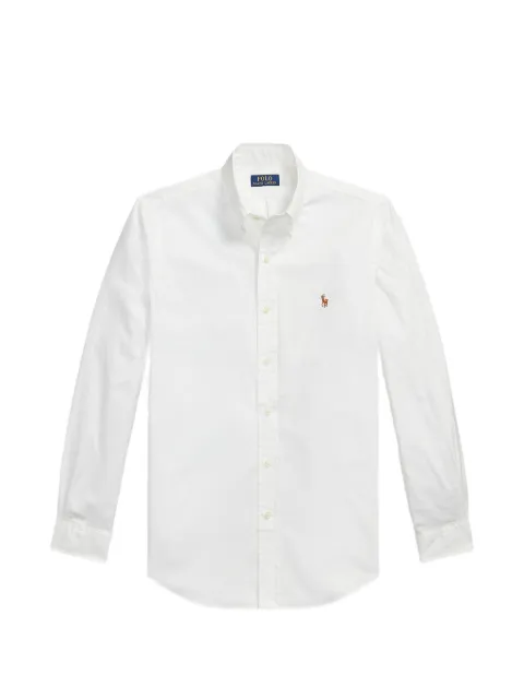 Polo Ralph Lauren Pony-embroidered stretch-oxford shirt White 710B30151001