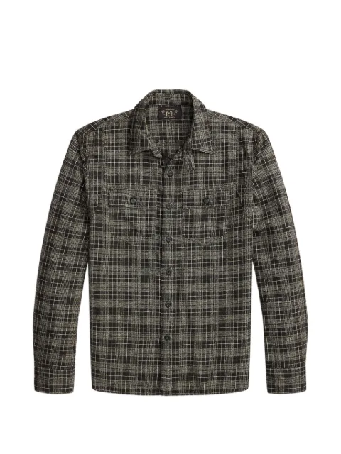 Ralph Lauren RRL plaid cotton shirt Grey 782P14466