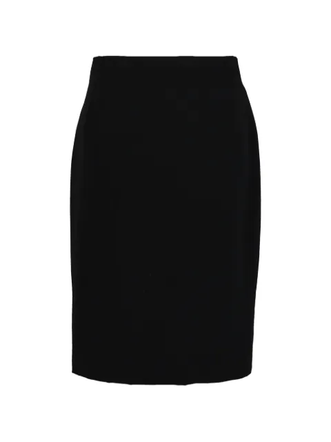 Versace Pre-Owned slit-embellished skirt Black 020326