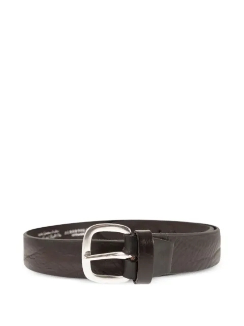 ALBERTO LUTI textured buckle belt Brown 75435MORO