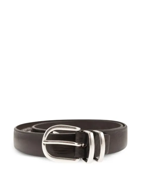 ALBERTO LUTI smooth-buckle belt Brown 61630MORO