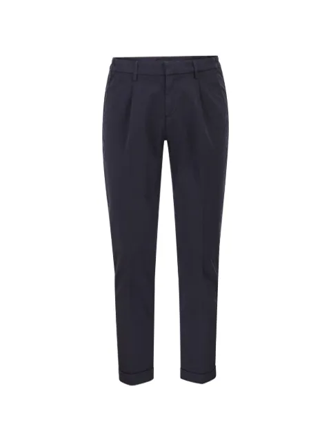 Fay pleated turned-up trousers Blue NTM8652189TGUR