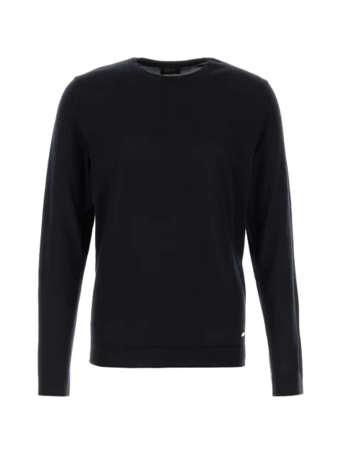 Brioni crew-neck sweater Blue UMUQ0LOZK82