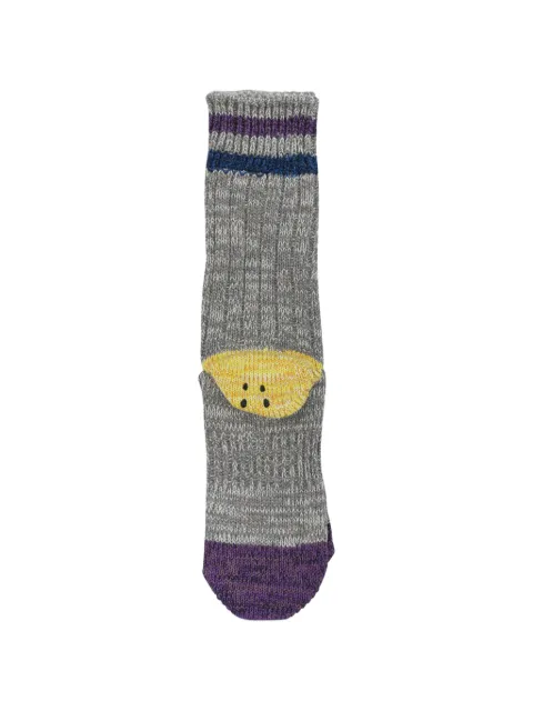 KAPITAL appliqué socks Grey EK1447XSAGRAY
