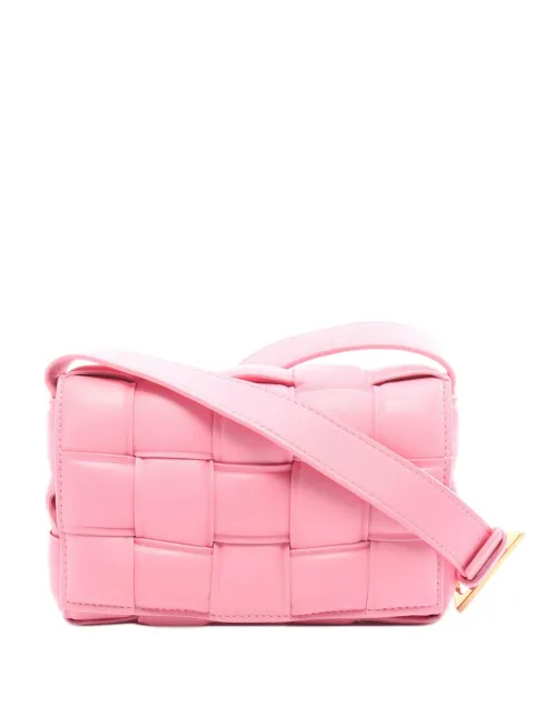 Bottega Veneta Pre-Owned 2012-2026 Nappa Intrecciato Padded Cassette crossbody bag Pink WNPQHD6EO1CR0V4T
