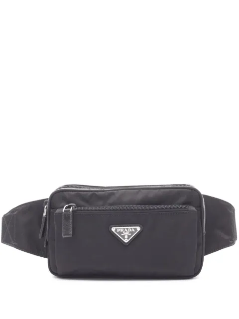 Prada Pre-Owned 2013-2026 Re Nylon belt bag Black 2055HAI4TF0B6JEO