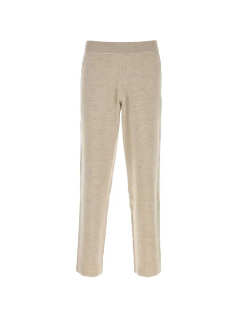 Brioni elasticated-waistband trousers Neutrals UMUB0LP0K03