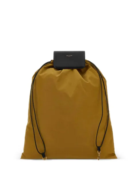 Saint Laurent flap closure tote bag Brown 862323AAGA5