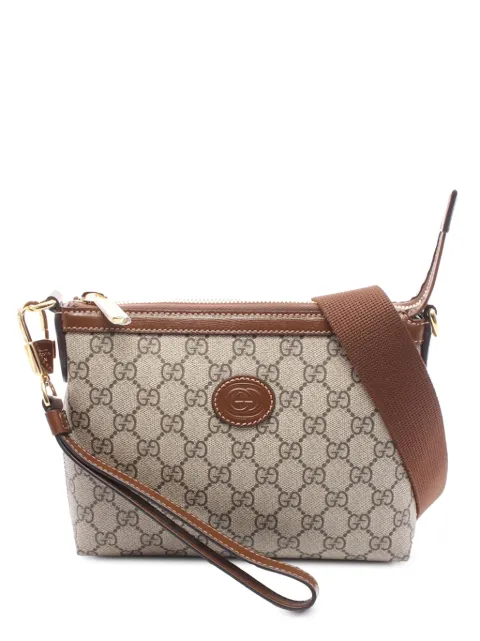 Gucci Pre-Owned 2016-2026 GG Supreme crossbody bag Brown Q0J62ISHRJB82T84